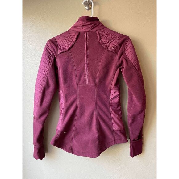 Lululemon Fleecy Keen Jacket in Wine Berry Women's Size 2 - Picture 2 of 2